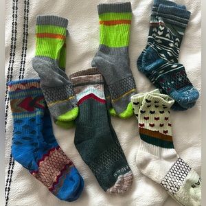 BOMBAS Youth Calf Sock 6-pack - like new!